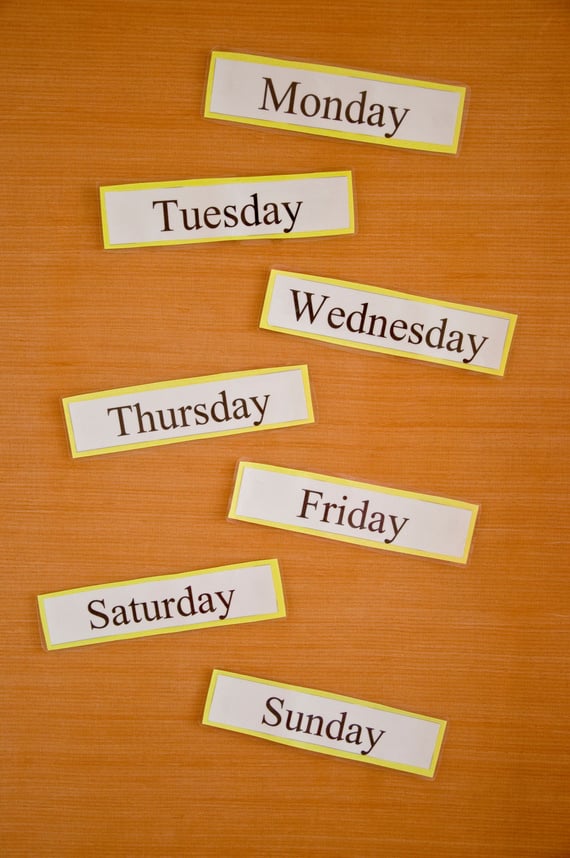 Days of the week